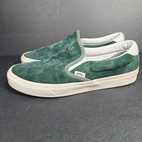 Vans Slip-On 59’ Pig Suede ‘Jungle Green’ Sneaker Slip On Men's Shoes 10 - Picture 1 of 10